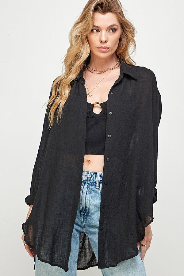 Inessa Oversized Button Up Shirt