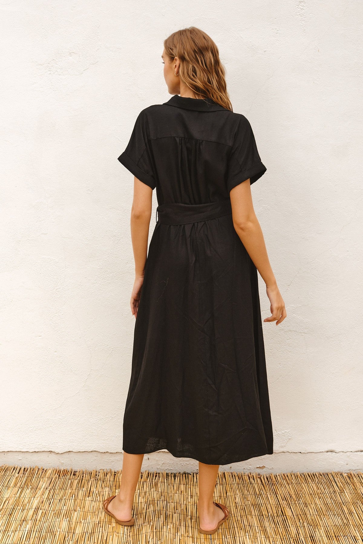 Vinny Midi Linen Dress