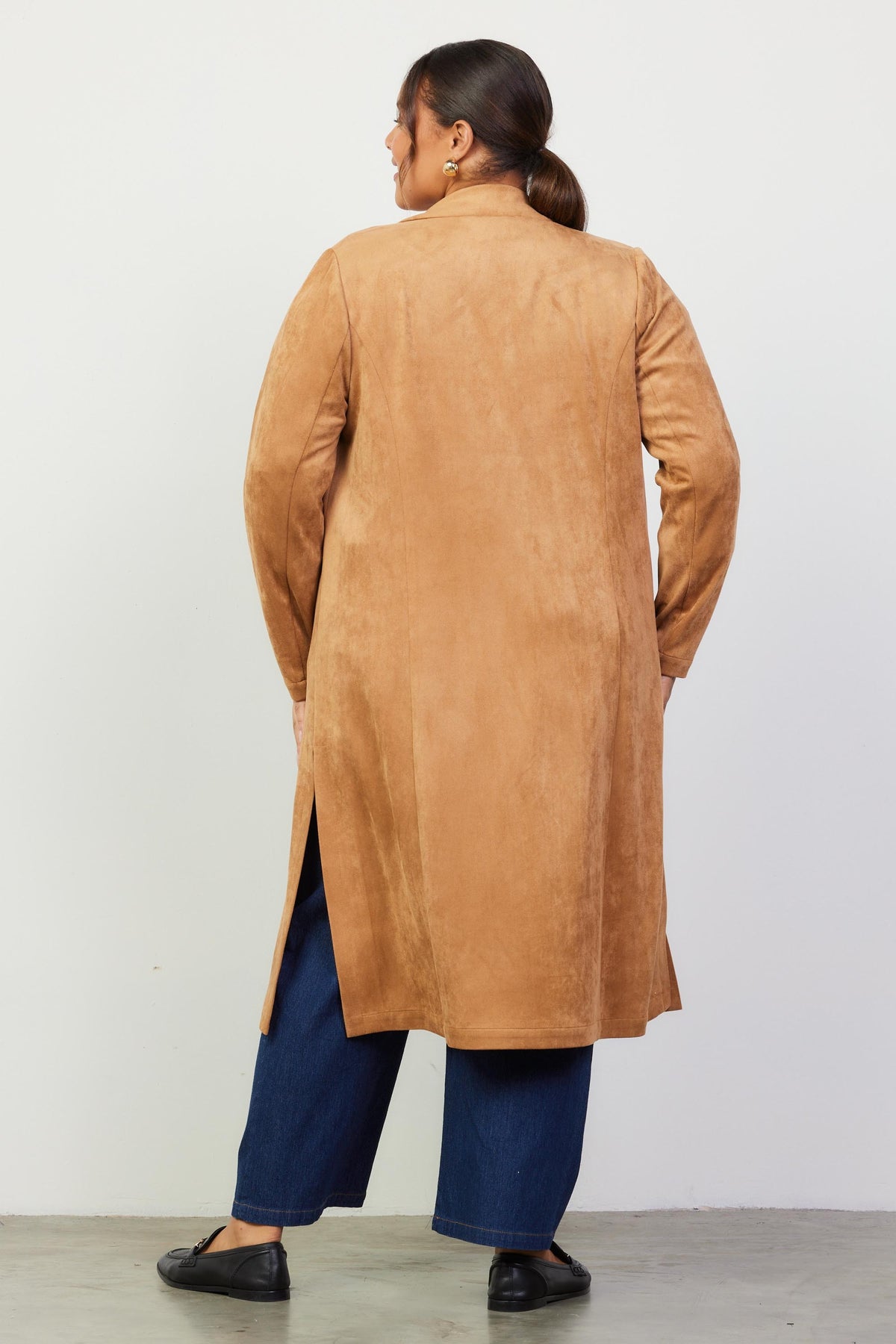 Coco Faux Suede Duster - Curvy