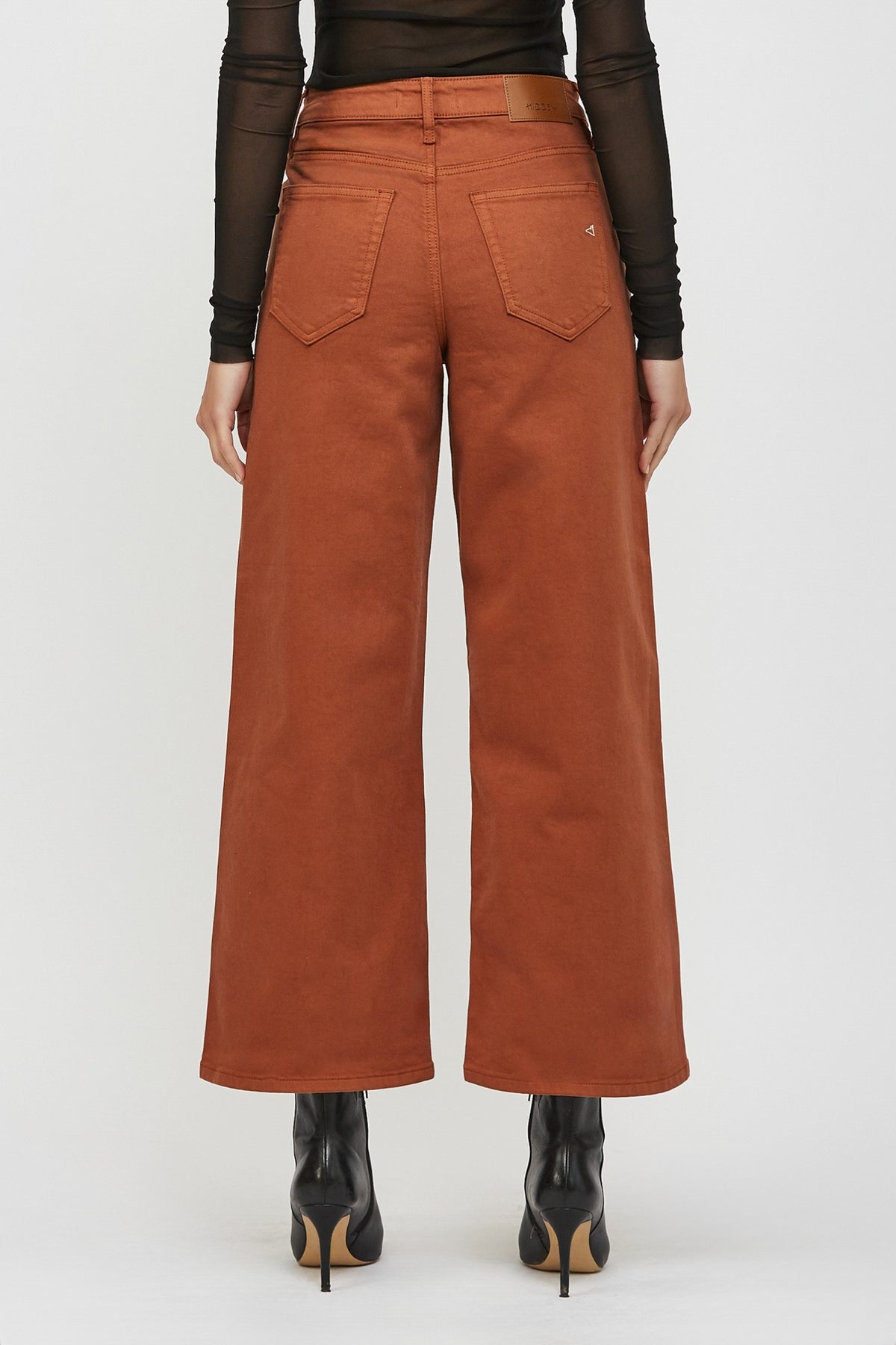 Nori - Rust Colored Clean Stretch Wideleg