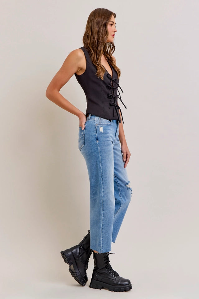 Ella High Rise Wide Leg Jeans