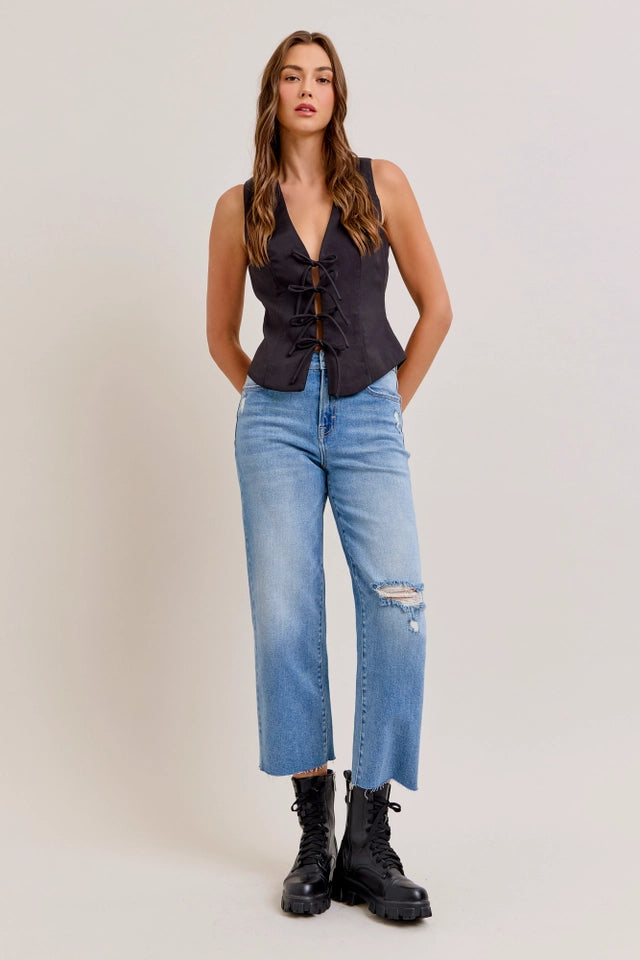 Ella High Rise Wide Leg Jeans