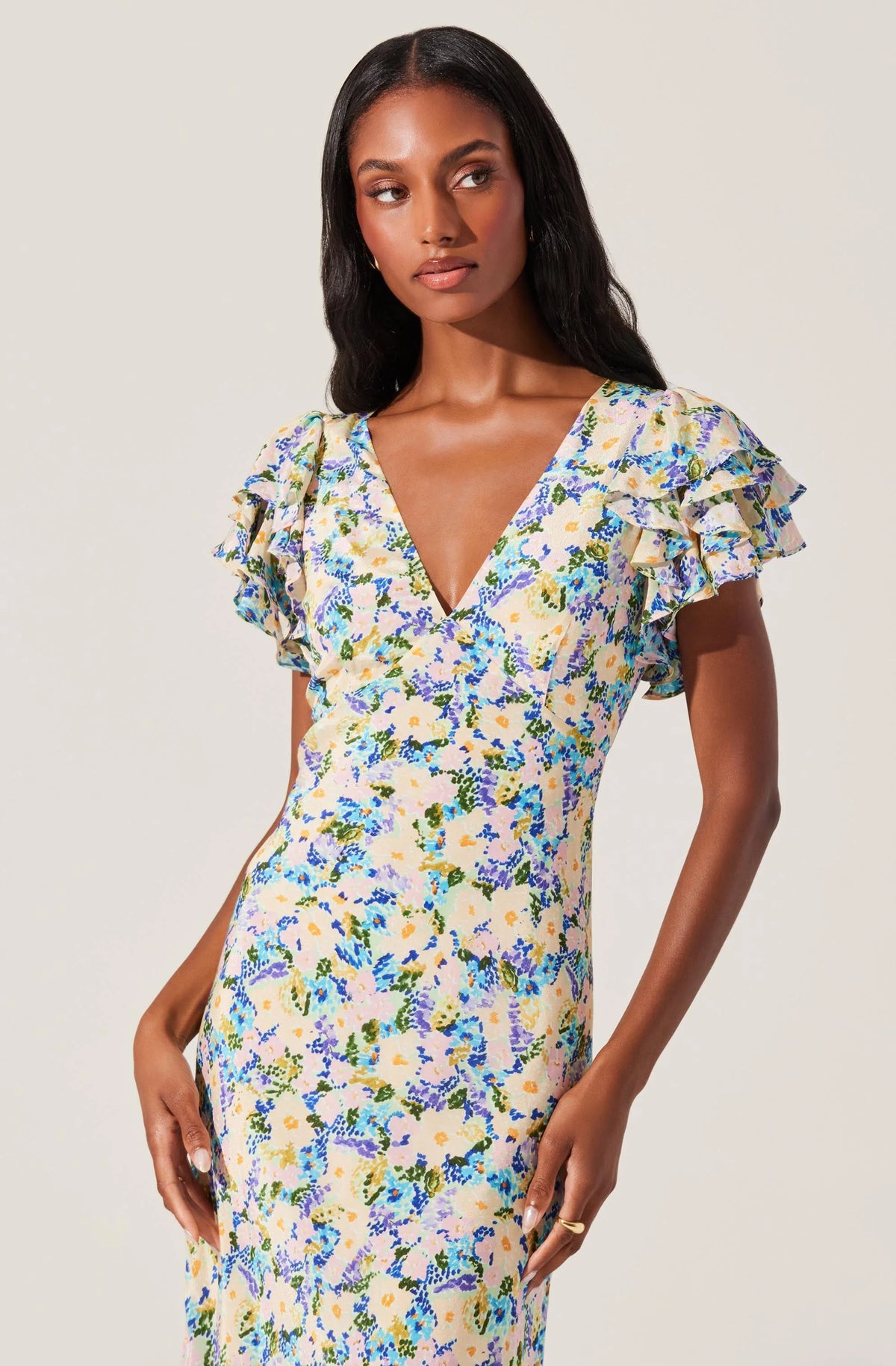 Celestine Floral  Midi Dress