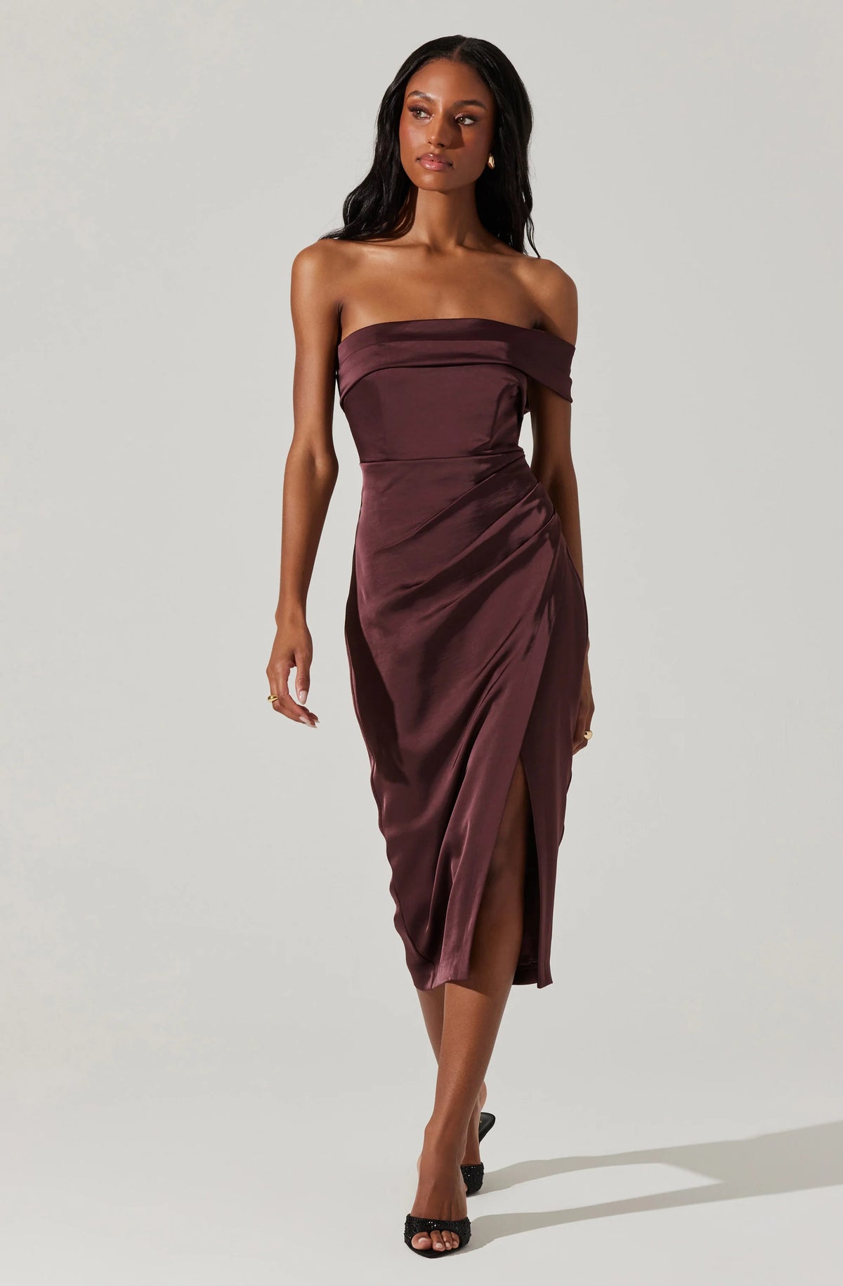 Gigi Off Shoulder Midi Dress