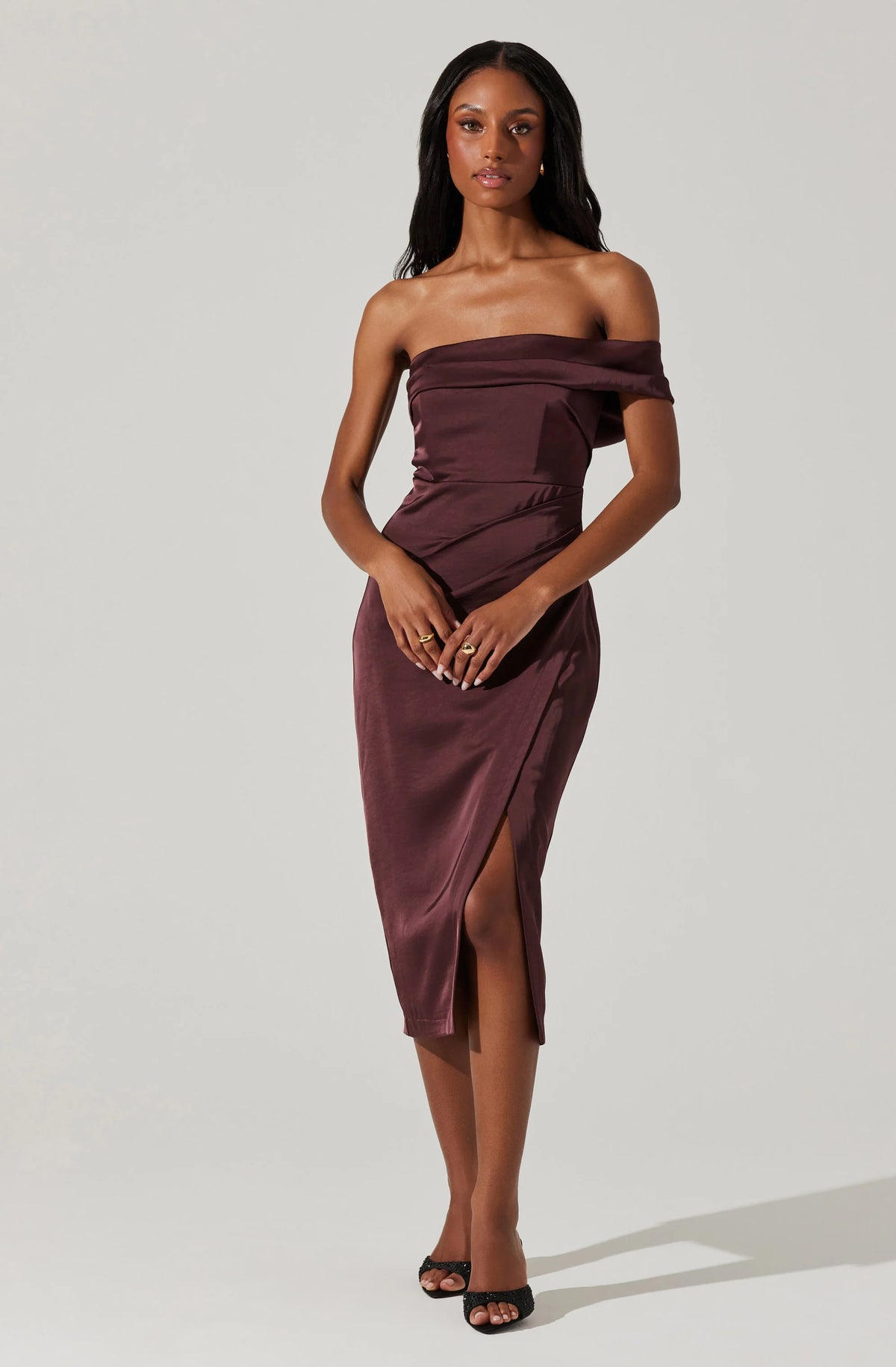 Gigi Off Shoulder Midi Dress